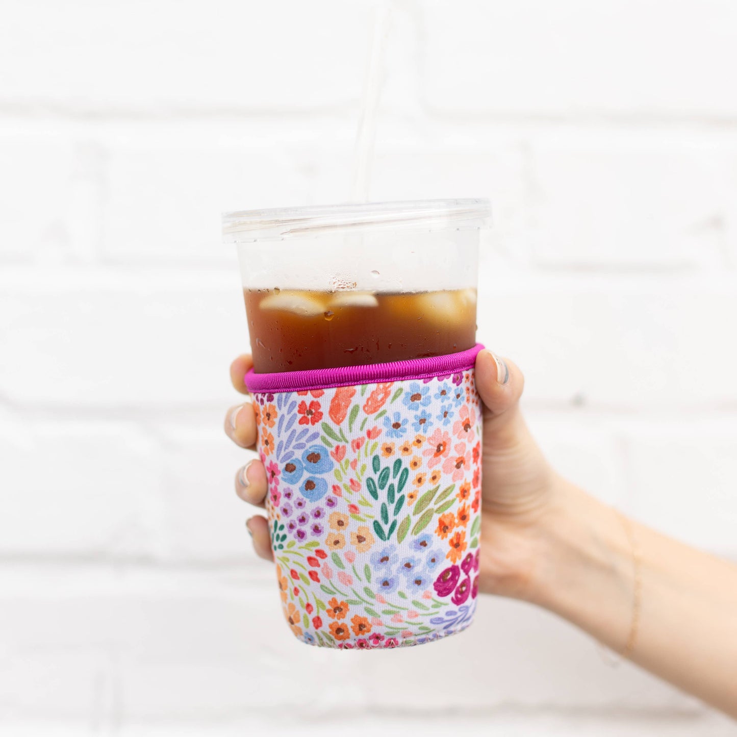 Countryside Blooms Drink Sleeve | Iced Coffee, Drink Cover