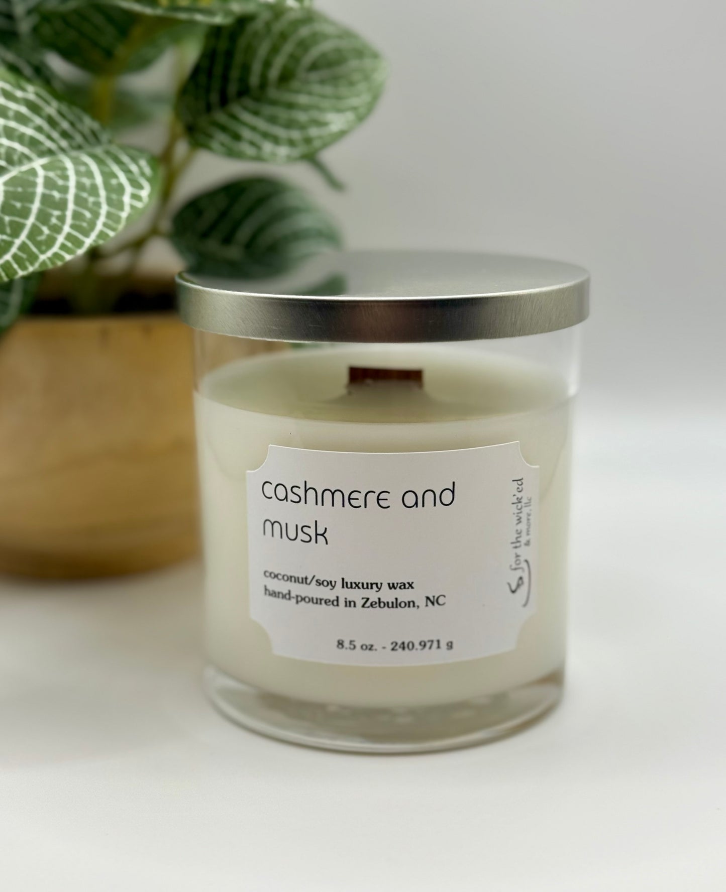 8.5 oz. Clear Glass Candle now with Fall Scents