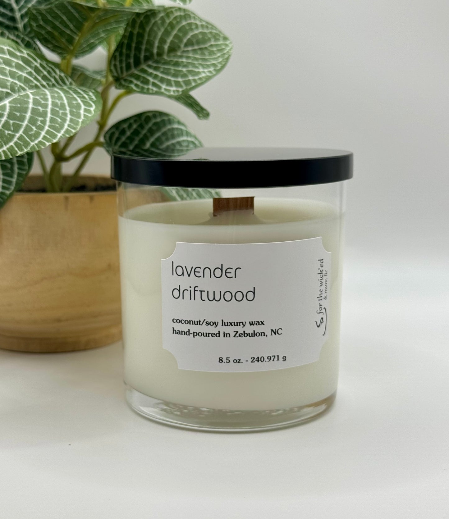 8.5 oz. Clear Glass Candle now with Fall Scents