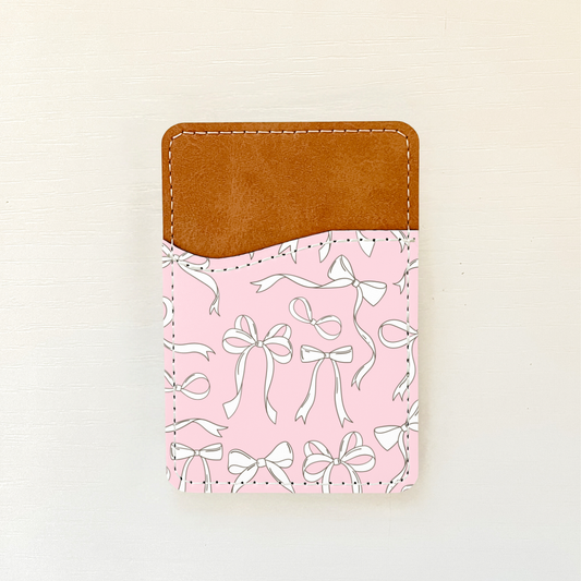 Cute Girly Leather Card Holder
