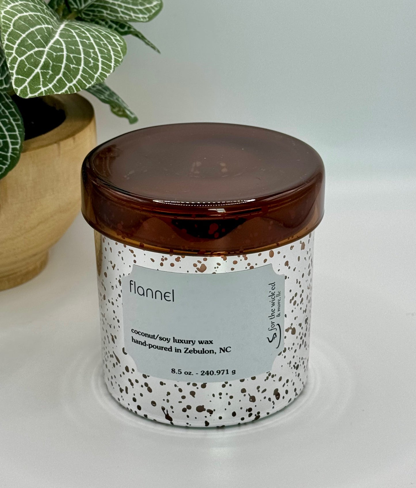 8.5 oz. Silver Mercury Glass Candle