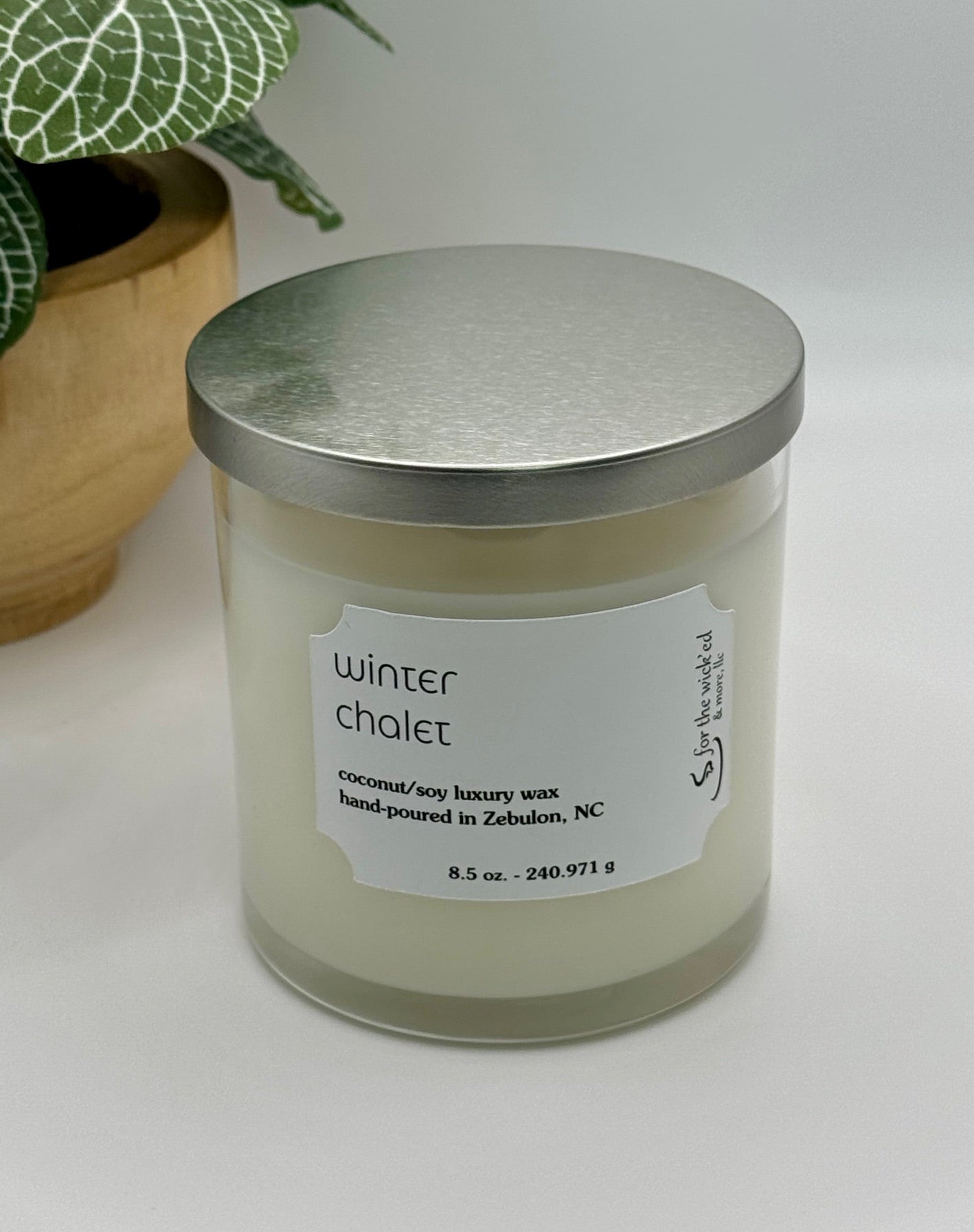 8.5 oz. Clear Glass Candle now in Fall and Holiday Scents