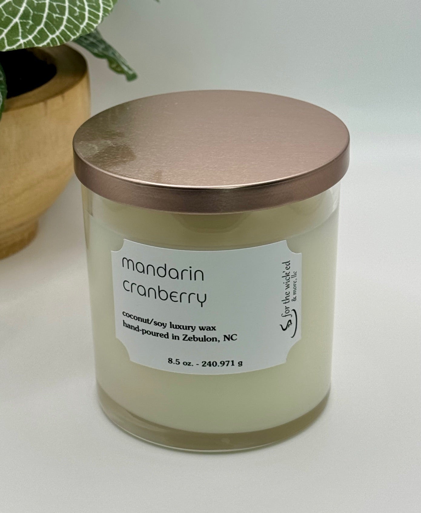 8.5 oz. Clear Glass Candle now in Fall and Holiday Scents