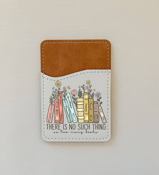 Book Lover Leather Card Holder