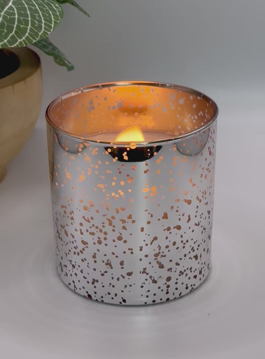 8.5 oz. Silver Mercury Glass Candle
